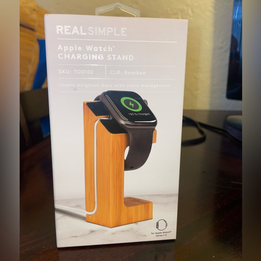 Bamboo Apple Watch Charging Stand